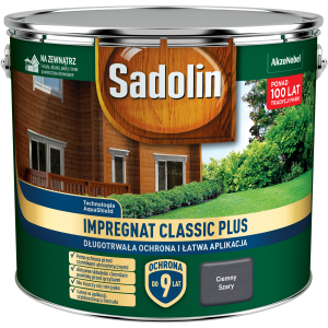 IMPREGNAT CLASSIC PLUS SADOLIN 9L Ciemny Szary