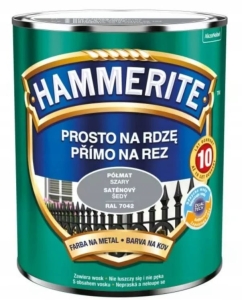 Hammerite Półmatowy Szary - 2,5 L