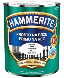 Hammerite Półmatowy Biały - 0,7l