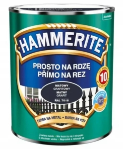 Hammerite Prosta Na Rdzę Grafitowy Mat - 0,7L