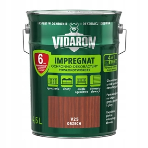 Vidaron Impregnat Ochronny Do Drewna Orzech 4,5l