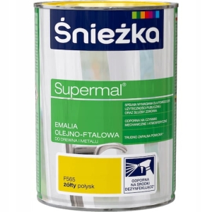 Śnieżka Supermal Farba Olejno-Ftalowa Żółty - 0,8l