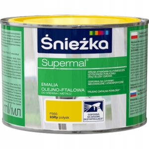 Śnieżka Supermal Farba Olejno-Ftalowa Żółty - 0,4l