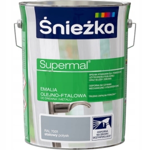 Śnieżka Supermal Farba Olejno-Ftalowa Stalowy - 5l