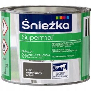 Śnieżka Supermal Olejno-Ftalowa Jasny Szary - 0,2l