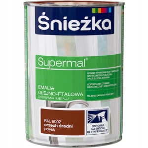 Śnieżka Supermal Olejno-Ftalowa Orzech Średni - 0,8l