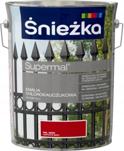 Śnieżka Chlorokauczuk Czerwony Jasny Połysk - 5l