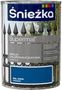 Śnieżka Emalia Chlorokauczuk Niebieski Połysk - 0,9l