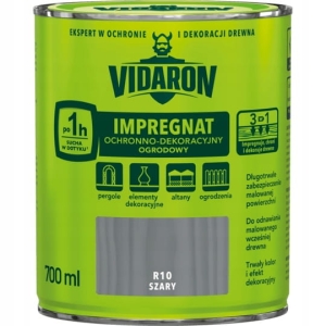 Vidaron Impregnat Ogrodowy Do Drewna Szary 0,7l